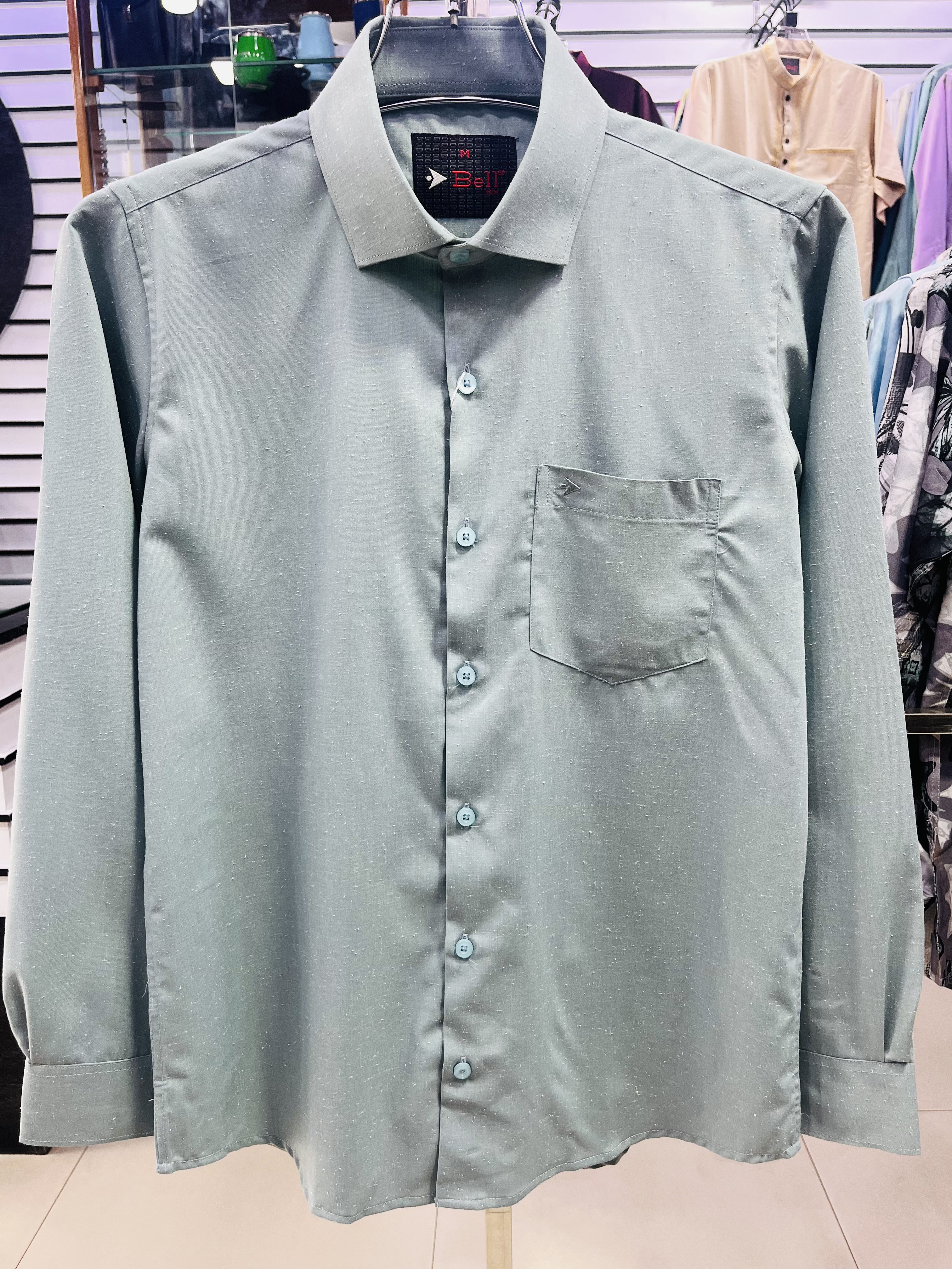 Solid Dotted Shirt